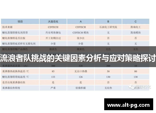 流浪者队挑战的关键因素分析与应对策略探讨