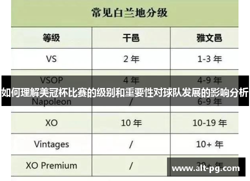 如何理解美冠杯比赛的级别和重要性对球队发展的影响分析 如何理解美冠杯比赛的级别和重要性对球队发展的影响分析